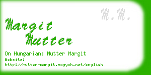 margit mutter business card